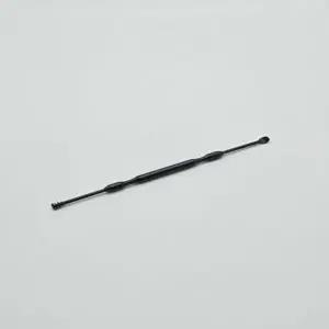 ( )2in1 듀얼 귀이개 블랙 휴대용 귀청소 도구 간편 케어 위생 관리 여행 파우치용