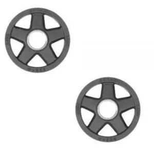 베스코 중량 원판 헬스 바벨 웨이트 역기 5홀 블.랙 2.5kg 2개