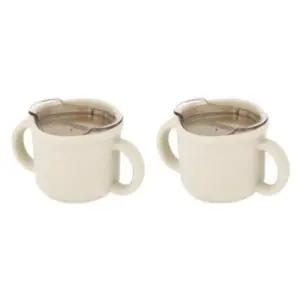 에.디.슨 유아컵 자기주도 연습용 물컵 크림 150ml X2