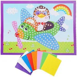 EVA 모자이크아트YD13 일러스트비행기와펭귄 (10개 묶음)