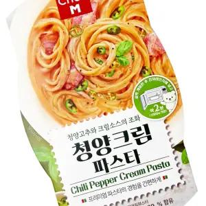 쉐프엠 청양크림파스타 230g 전자레인지 간편조리 냉장 크림 스파게티 편의점 피씨방 밀키트