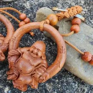 복숭아나무 키링 불교 액막이 행운 열쇠고리