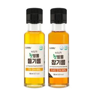 [루솔] 저온압착 첫방울 들기름+참기름 세트