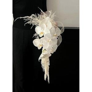 난초 조화 부케 호접란 웨딩 소품 동양 전통혼례 결혼식