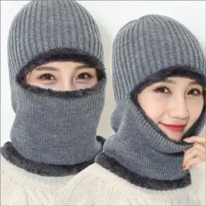 융털 겨울 방한 모자 라이딩 마스크 넥워머