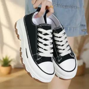 여성 일상용 통굽 캐주얼 스니커즈