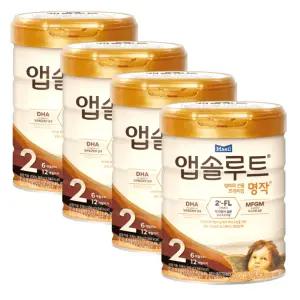 매일유업 앱솔루트 명작 2FL 2단계 800g 4개