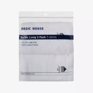 베이직하우스 BH 롱기장 2PACK반팔티셔츠
