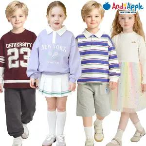 [앤디애플] 화사한 등교룩 봄 신상 OPEN! 설레는 새학기 키즈룩 등원룩 추천 디즈니 콜라보 데일리룩 활동복 여아 남아 레깅스/원피스/티셔츠/맨투맨/팬츠/상하복 外