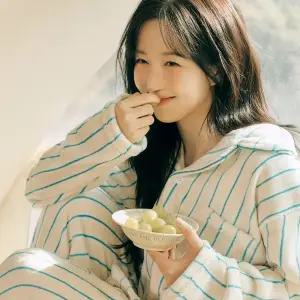 [해원'pick] 플러피 크리미 긴팔 커플 수면 잠옷 세트