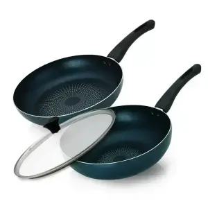 베이직 스마트 후라이팬+궁중팬+뚜껑 28cm