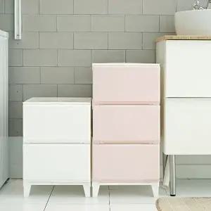 [보노하우스]모던 에센셜 플라스틱서랍장 2단