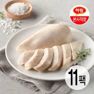 하림이닭 닭가슴살 오리지널 100g 11팩