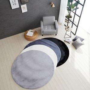 [아트박스]/엘르비 3D 밍크터치 원형 러그 150x150cm