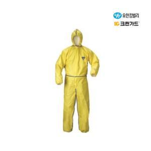 43402 크린가드 A40 보호복 후드 노랑 XL