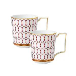 [웨지우드](강남점)르네상스레드 머그 2p