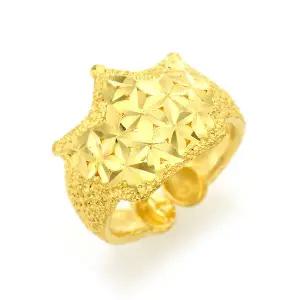 순금 돌반지 백일 반지 왕관 모양 다이아몬드컷팅 3.75g 24k 99.9 신상품