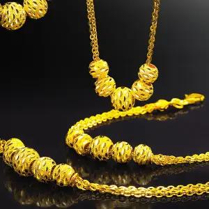 순금 다이아몬드 컷팅 여성용 목걸이 18.75g 24k 99.9