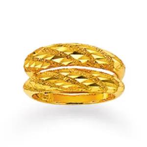 순금 다이아몬드 컷팅 반지 쌍지 쌍가락지 11.25g 24k 99.9 / t5017r