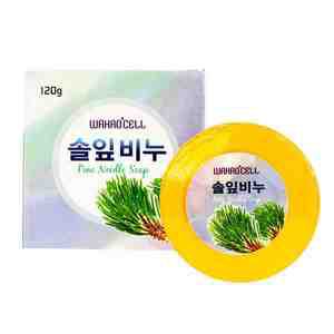 와카오셀 진주 천연 솔잎 비누 깔끔한 클렌징 피부 미백