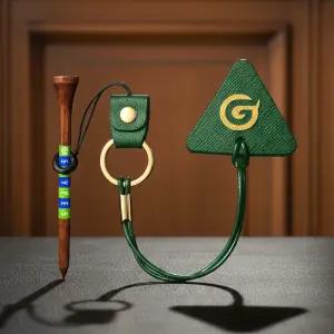 그리피스 골프 티걸이 천연가죽 자석 골프티 홀더