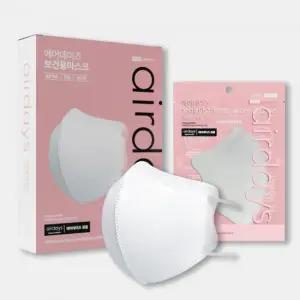 [에어데이즈] KF94 새부리형 마스크 중형 100매 (화이트/블랙)