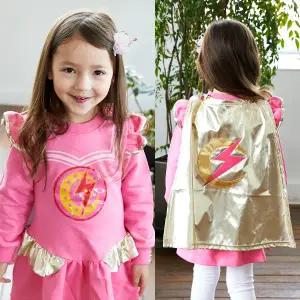 번개걸 옷 불빛 여아 원피스