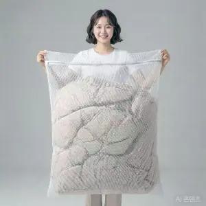 조은자리 대형 베개 이불 신발 세탁망 통돌이 드럼 세탁기 특대형 무형광 빨래망 거름망