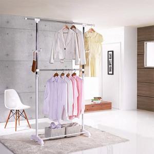 [왕자행거]왕자 뉴2단 대형이동식행거(모노)-화이트