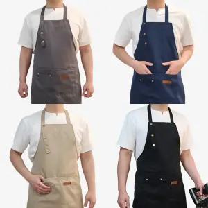 주방 방수 여름 앞치마 바리스타 어린이집 미용실 업소용 키페 빅사이즈 원피스 앞치마