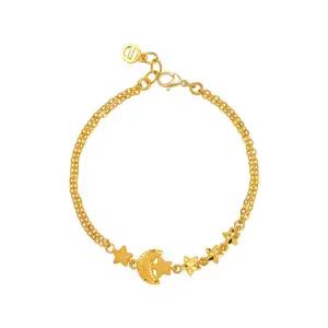 [한국금다이아몬드] 여자 순금 팔찌 체인 별무리 24K 7.5g 18K장식