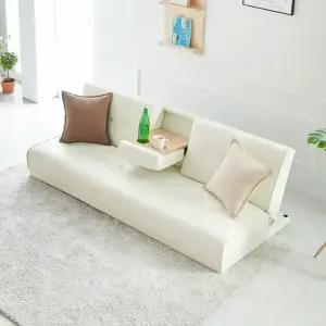 에보니아 브리즈 3인용 컵홀더 좌식 소파베드 인조가죽 (다리제외) / 좌식형 3인 쇼파 침대