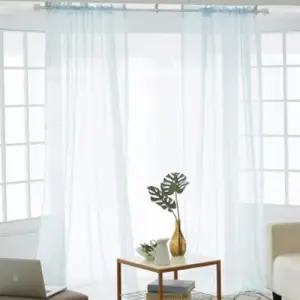 아트박스 엘르비 로망스 시폰 무지커튼 130 230)2장+커튼끈
