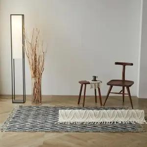 아트박스 엘르비 오브 러그 2color_140x200cm 코튼 핸드메이드 인도러그)