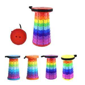 원형 트위스트 간이 폴딩 접이식 의자 아코디언 코끼리 자바라 줄서기 간의 스툴 휴대용 체어