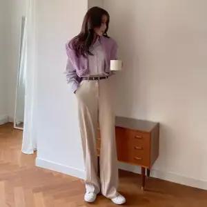 [코코블랑] 인생핏 뒷밴딩 와이드 슬랙스(길이선택)