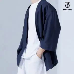 [하프클럽/탑보이]루즈핏 썸머 쿨링 린넨 7부 가디건 (RW424)