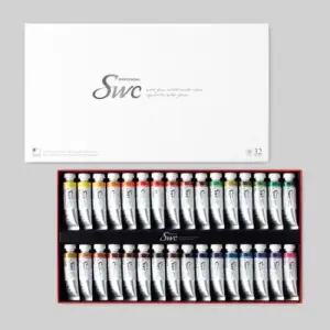 아트박스 신한화구 신한 SWC 수채화물감세트 32색 15ml)
