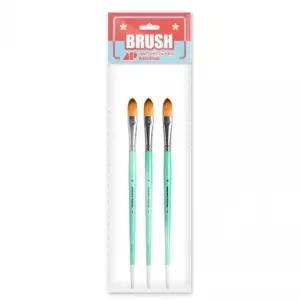 아트박스 어썸페인팅 AP) 어썸페인팅 AP 유화 아크릴 겸용 붓 FILBERT 18호 3개입
