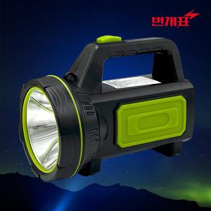 번개표 LED손전등 5W 충전식 멀티랜턴 스트랩 캠핑 작업 다용도등