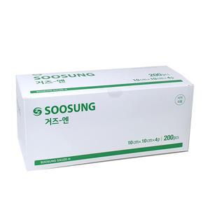 수성접은거즈 4x4x4p,10cmx10cmx4겹,200매입