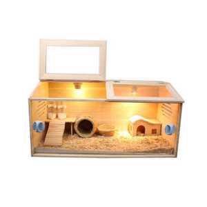 햄스터 은신처 기니피그 햄스터 놀이터 원목 리빙박스