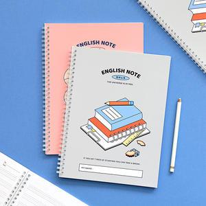 (6권SET) 초등 영어노트 - 고학년 학교생활 (4줄 좁은칸 스프링) 인디고어린이