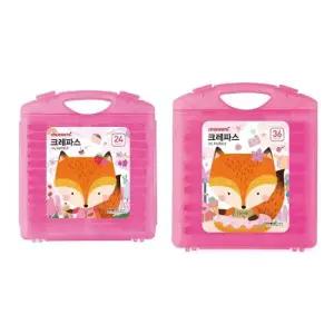 아트박스 모나미 모나미 모니주 크레파스 24색 핑크)