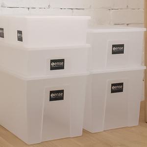 센스 정리함 다용도보관함 리빙박스 반투명 2호