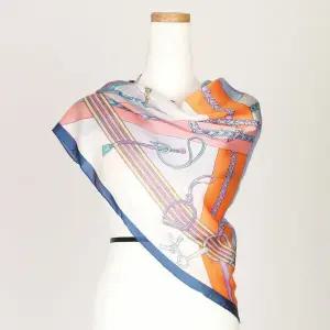 [하프클럽/샵앤]중년여성봄키링실크고급스카프LMD-WSC-0374-블루