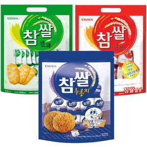 참쌀선과 253g(1개)+참쌀설병 270g(1개)+참쌀누룽지 216g(1개) / 총3개