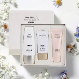 [셀러허브]오휘 데이 쉴드 퍼펙트 선 블랙 50ml+30ml(SPF50+) 기획세트 (S16575784)