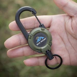 다용도 와이어 릴 카라비너 후크 키링 고리 캠핑용 걸이