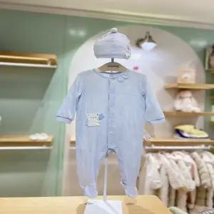 압소바HM (아기내의)톤톤 모달 우주복 모자 세트(25신상) (Q11A2110603)